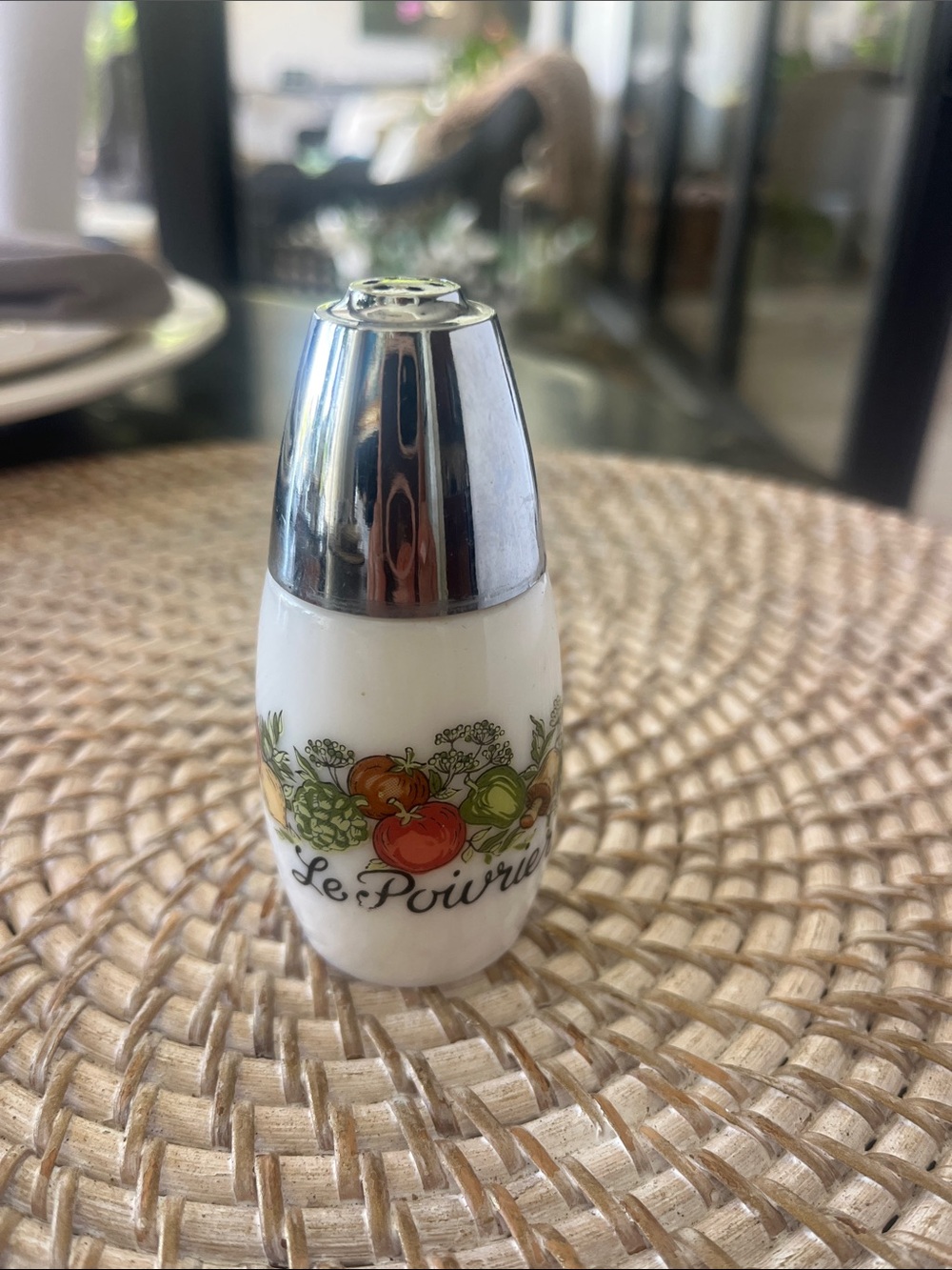 Vintage Corning Ware Spice Of Life Le Polvrier salt shaker